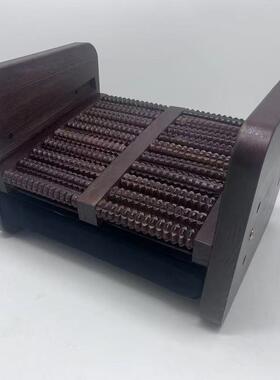 新款木质脚底按摩器滑轮式实木足底按摩器办公室木质休闲脚踏凳