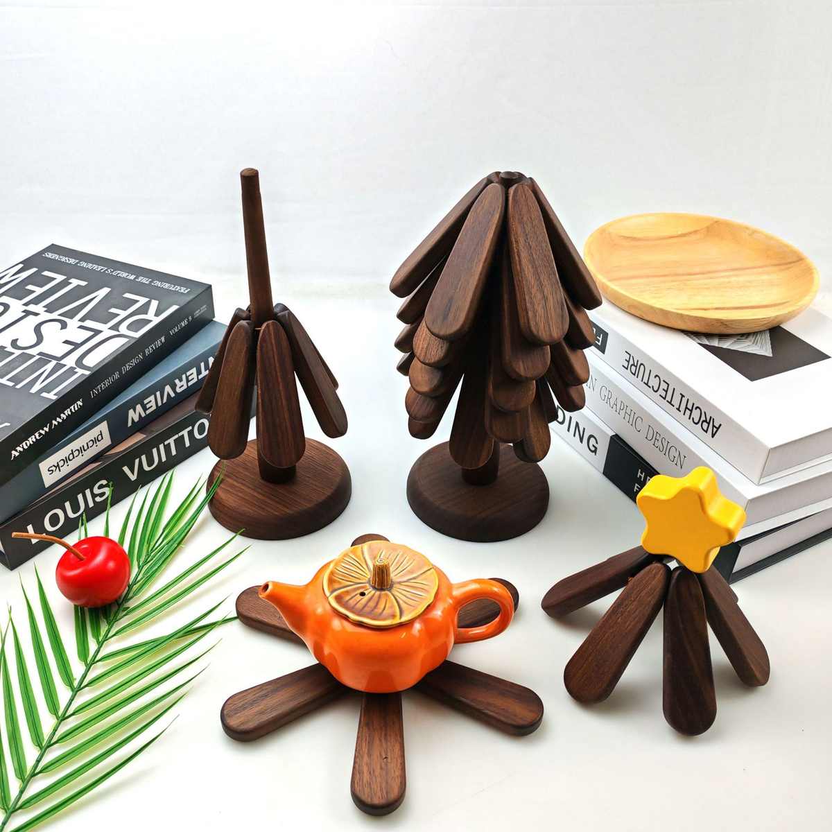 一棵树黑胡桃隔热垫批发厂家直销餐垫杯垫木质防烫耐热垫餐桌摆件