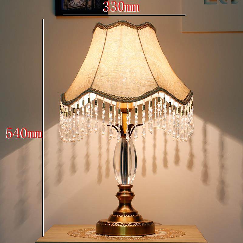 正品欧式卧室奢华水晶台灯网头灯红高档大号床客厅法式宫别墅家廷