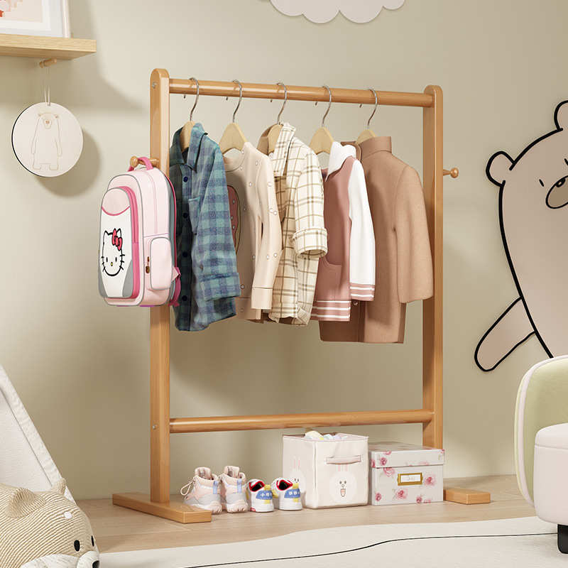 架子简易衣帽架2025架落地款卧室晾衣架幼儿园儿童挂衣矮衣服新款