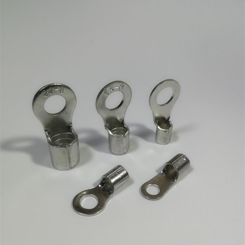 RNB22-6/8/0圆裸形线耳OT端子紫铜焊口冷压接1线端子5577平2方1.0