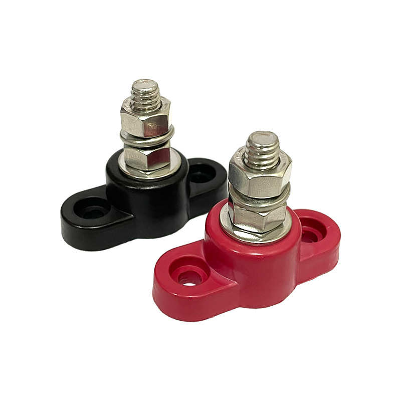 12V-48V英制5/16 3/8单螺柱重型不锈钢接线柱端子改装通用配件
