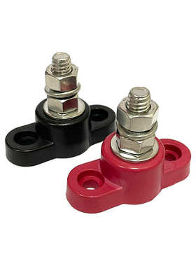 12V-48V英制5/16 3/8单螺柱重型不锈钢接线柱端子改装通用配件