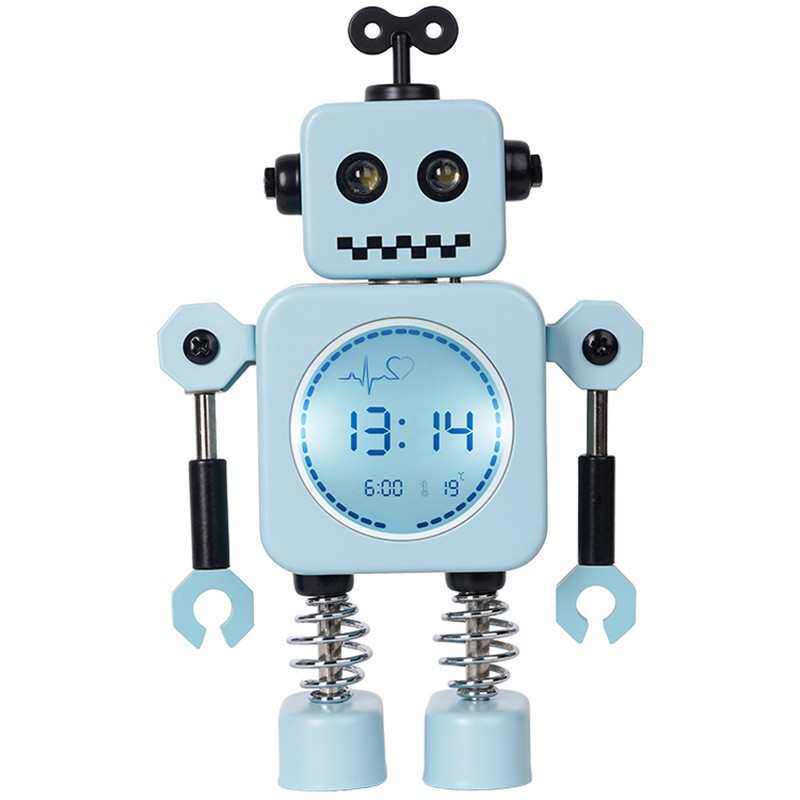 闹钟批发儿童新品闹表机器人数字电子钟创意男卡通女孩
