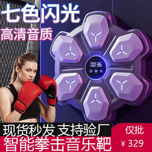 智能音乐拳击机新款家用儿童墙靶成人打击反应电子靶散打训练器材