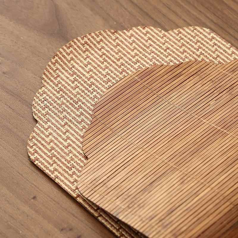 复古大漆竹编小席防水户外竹长F97J577H款一茶人席干泡旅行竹帘子