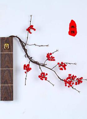 实木创意花插门厅客厅茶室墙壁挂件装饰壁饰拍摄道具花瓶碳化工艺