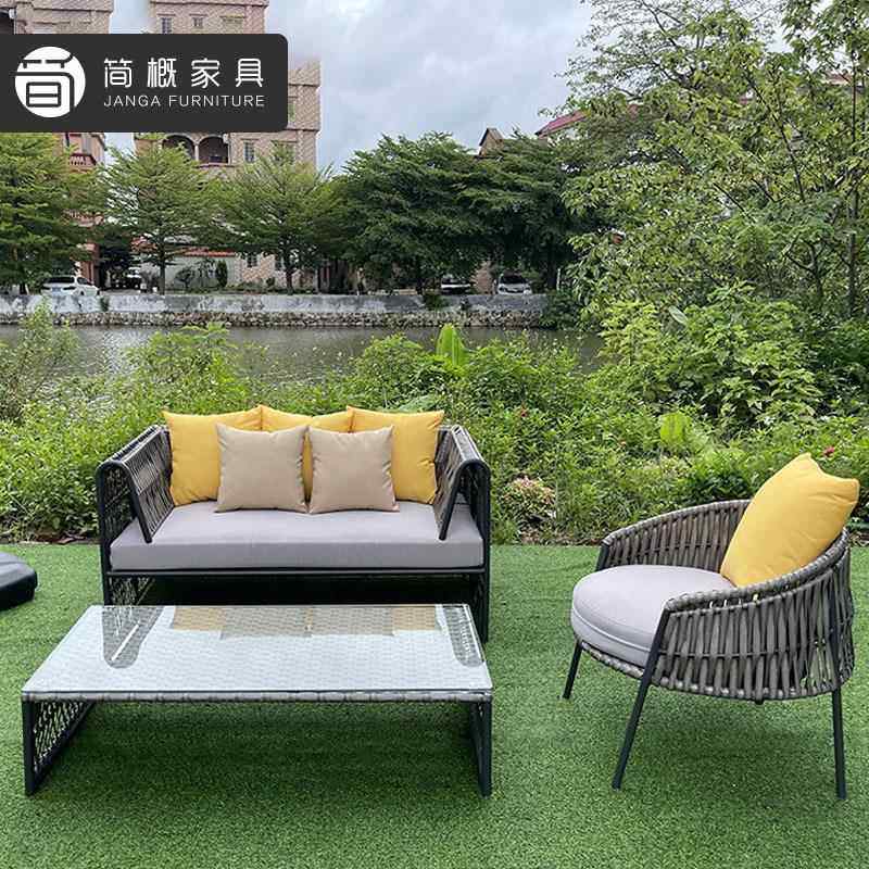 概户外客编沙发厅样板间设计师藤椅休简149闲阳台民宿藤绳编单人,住宅家具,户外沙发,淘宝优惠券,粉丝福利购,淘宝优惠卷