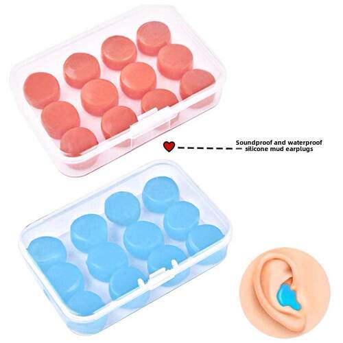 Silicone Ear Plugs Sleep Anti-Noise Snoring Earplugs Noise C