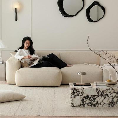 UnicaFurn北欧奶油风棉麻布艺沙发客厅复古mags sofa模块沙发组合