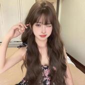 假发女长发长卷发羊毛卷空气刘海甜美自然韩系大波浪lolita全头套
