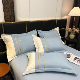 法式 水湿复古奢轻吸透气洗棉浮雕提花刺绣单QX2452人双人床上用品