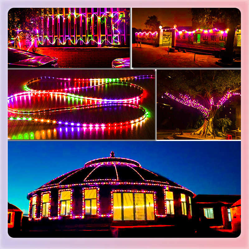 W9YX跑马灯带led灯条户外防水七彩变光超亮牌匾闪烁智能追光流水