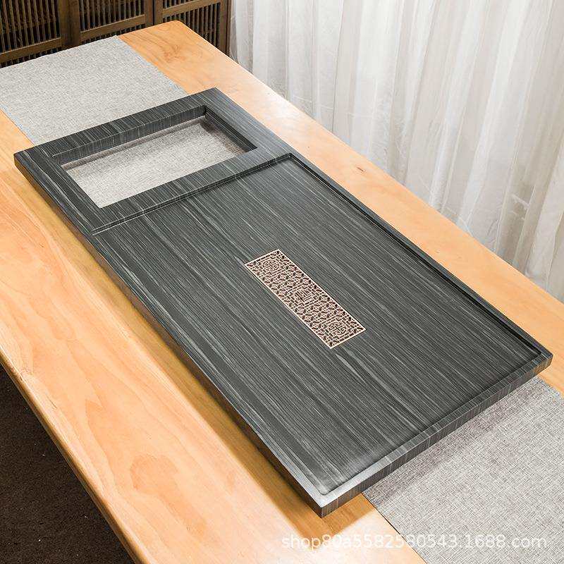 乌金石茶盘茶具套装全自动烧水壶一体大茶台家用客厅办公茶海整套