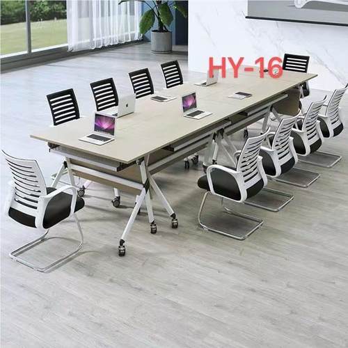 会议桌折叠合培训桌培训桌椅组育移动办桌长条桌公教机构474拼接
