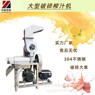 果蔬大型螺旋破碎榨汁机 佛手香梨去渣榨汁设备 果汁饮品加工机械