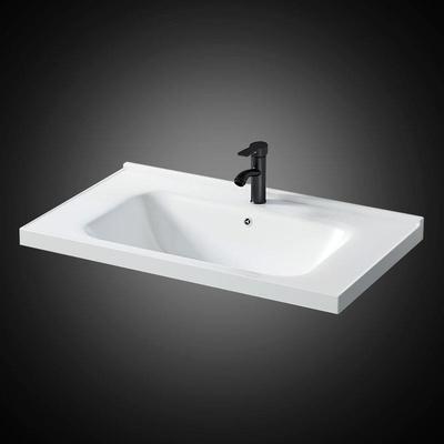 半嵌入式洗脸盆卫生间陶瓷洗手盆一体盆浴室柜单盆家用台盆浴柜盆