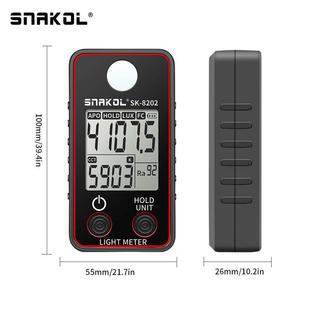 斯耐科SK LED灯台灯 8202显色指数色温高精度照度计数字便携式