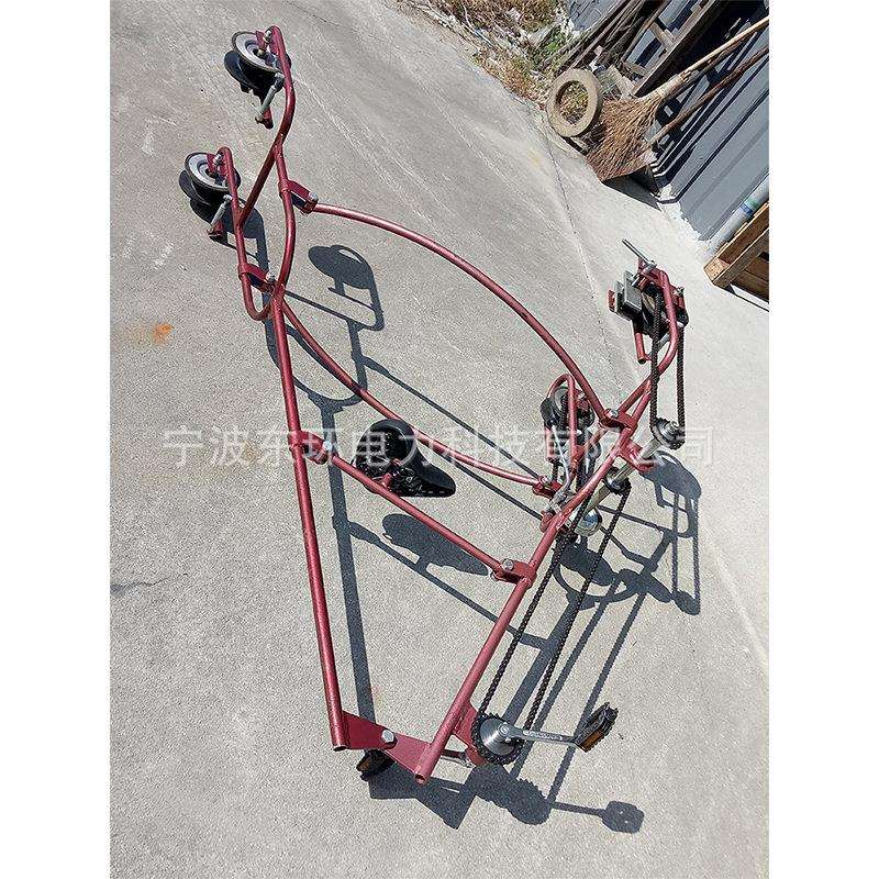 单线简易手拉折叠脚自行车框式线检查车4踏0SZAm路修m电力检导线