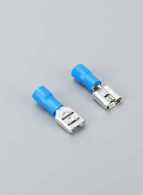 预端子鼻子插绝缘插片铜端子接线冷 250压插母簧 簧式-fdd2端子