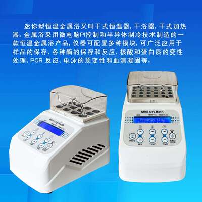 齐威恒温金属浴迷你干式恒温器加热制冷风冷实验室牛奶孵育器高温