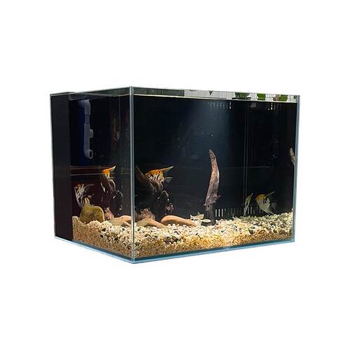 小型金鱼缸溪流缸客厅落地家用屏风生态免换水水族箱超白玻璃鱼缸