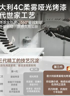 烤漆P328极头窄实床柜木小家用卧室20cm窄边柜轻奢高级感床型边夹