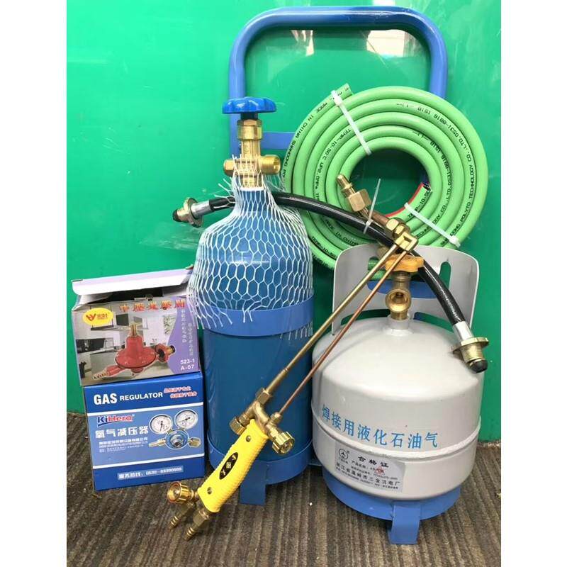 4升小型焊炬拖车式套装制冷工具空调铜管焊割两用氧焊具