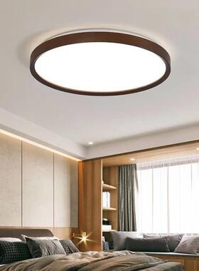 新中式薄超顶灯中国风实木餐厅卧室灯约2025简年83033新款客吸厅