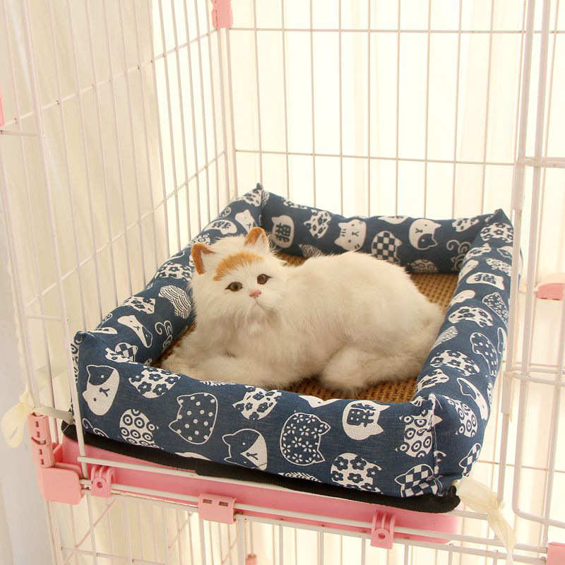 现货猫窝夏季猫笼专用可固定平台猫咪绑带窝透气猫垫子宠物窝用品