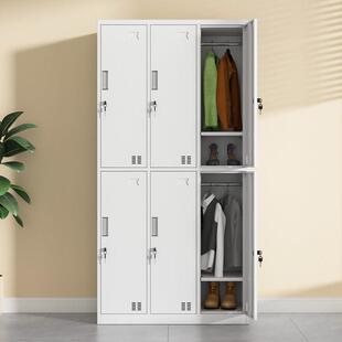 钢制工厂员工更衣柜六门四门浴室换衣柜宿舍储物柜子24门碗盘柜鞋