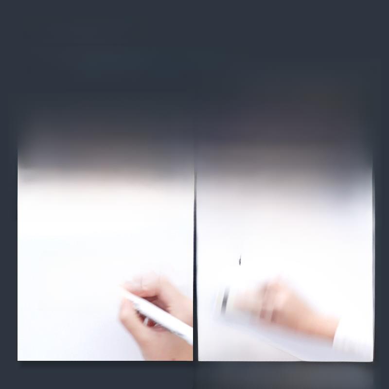 Deli 8737钢化玻璃900*1500mm支架白板会议教学办公室磁性易擦绘