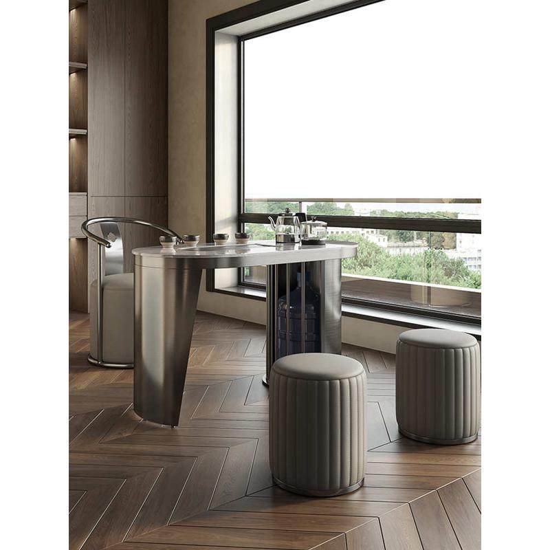 轻奢现代简约岩板茶台一体烧水办公室客厅家用阳台功夫茶桌椅组合,住宅家具,家用茶台/茶桌,淘宝优惠券,粉丝福利购,淘宝优惠卷