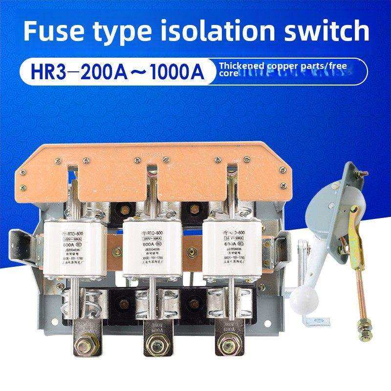Hr3保险丝隔离开关刀断电34/32 200A 400A 630A 1000A侧操作