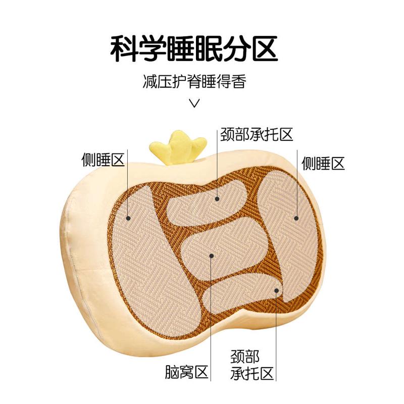 卡通家用猫肚皮枕慢回弹助睡眠记忆棉枕头成人分区枕芯宿舍学生女
