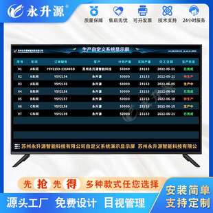 液晶自定义系统可视化生产工厂车间物料管理邮箱报警语音播报