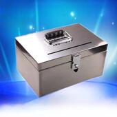 不锈钢储钱罐定制密码 防摔储钱盒加锁加厚 可存放防潮挎包密码