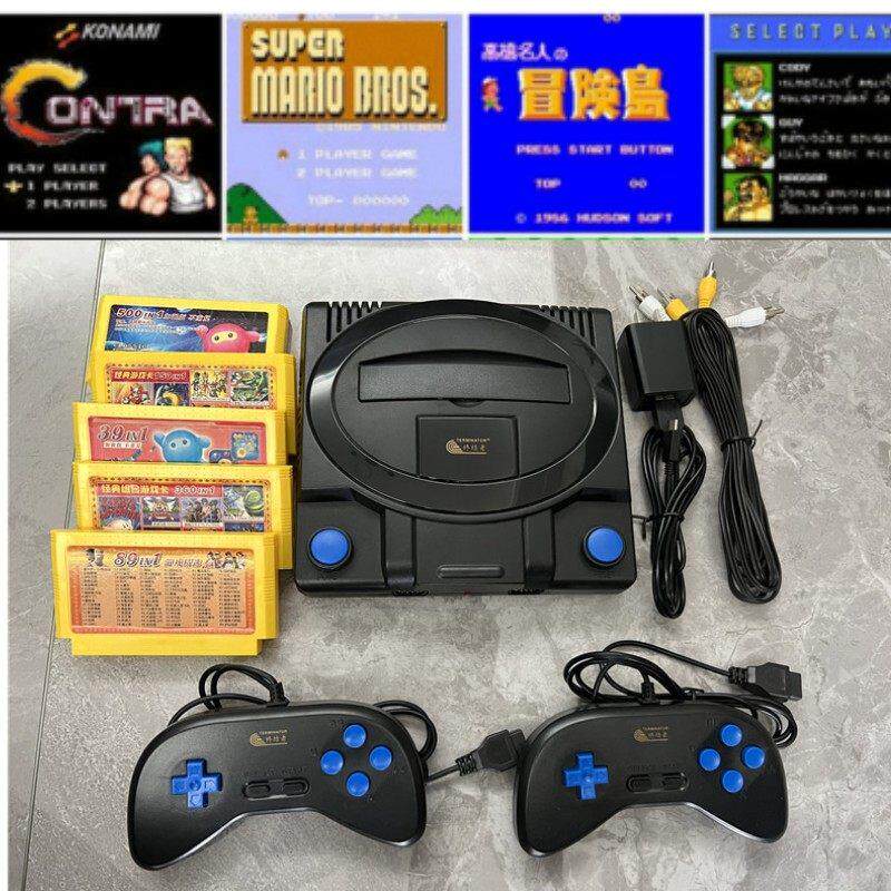 小霸王游戏机连电视游戏机插黄卡FC双手柄魂斗罗8位机覆古老式