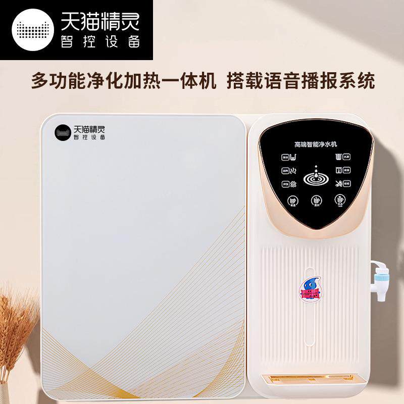 新款加热一体机净水器家用智能语音提醒RO反渗透纯水机厨房直饮机