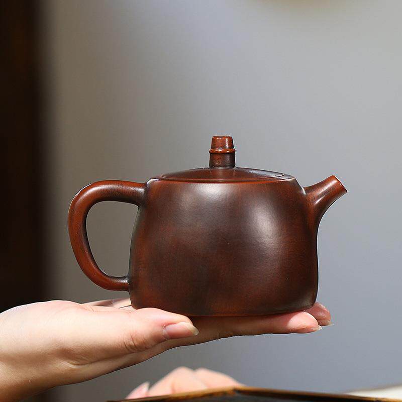 宜紫兴砂壶原矿汉坭兴陶NXTBXHD冰心铎壶手制作加工家用茶壶