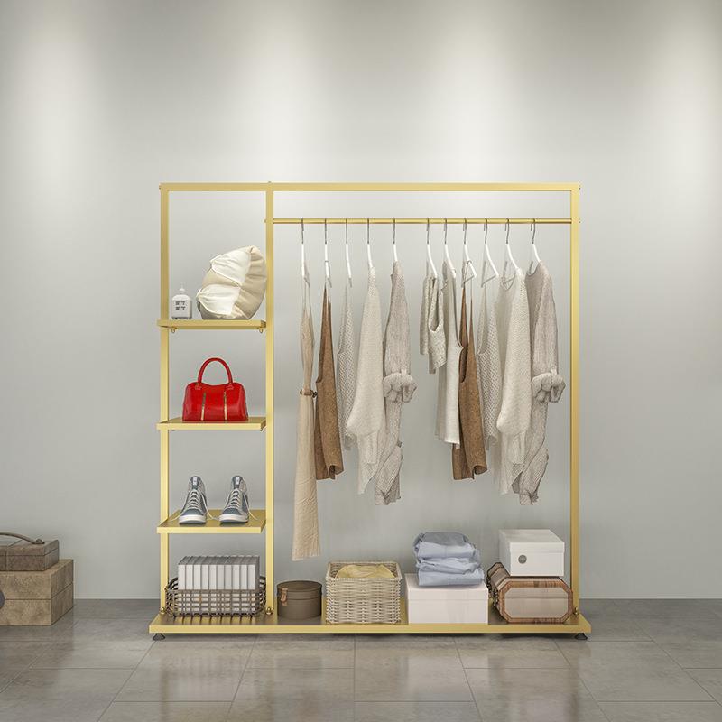 铁艺服装店展示架衣帽架衣架落地式卧室挂衣架挂包衣服架收纳货架