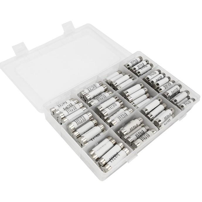 120个10x38陶瓷保险丝组合套装电表陶瓷管式保险丝500V1A2A3A-32A