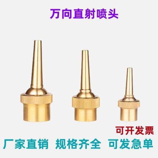 景观喷头全铜万向直射直流喷头水景造景喷泉设备音乐喷泉工厂直供