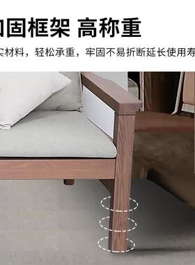 沙发椅老人扶手椅高回弹海绵护腰靠背卧室座椅储物实木高高家用