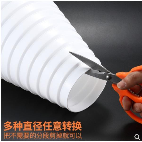 家用抽油烟机管道排烟管变径圈铝箔管 加厚 大小排气扇转接头接