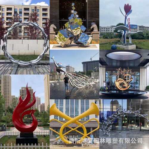 大型不锈钢雕塑厂家户外园林景观城市地标镜面广场创意