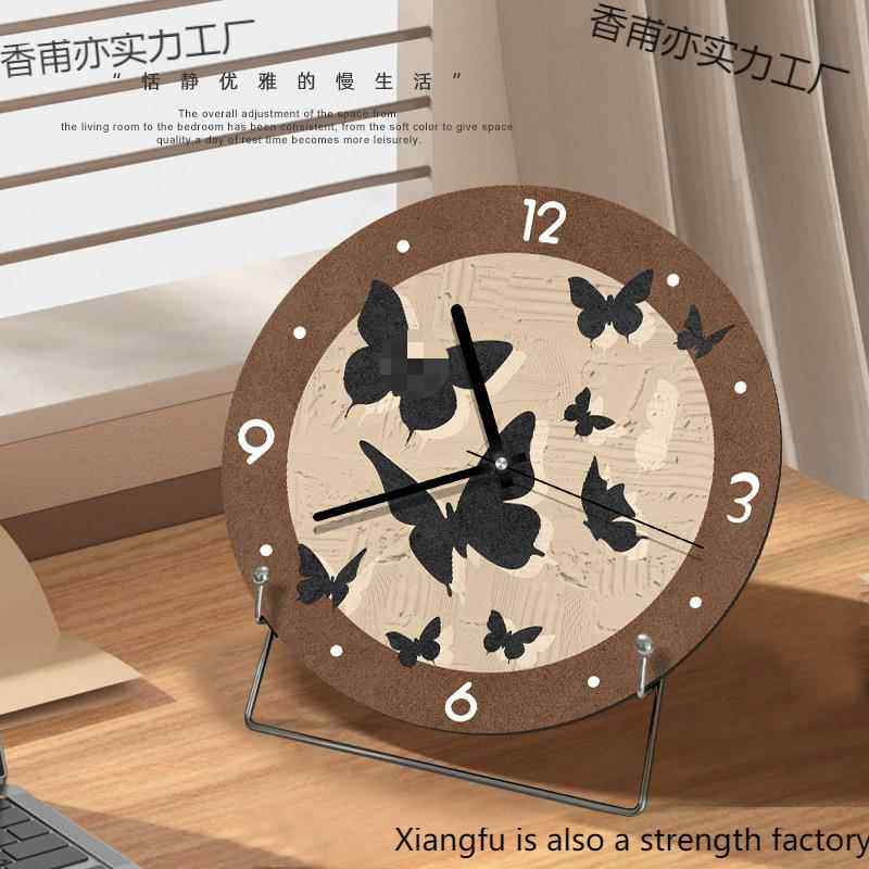 中古风客厅桌面时钟摆放式钟表美拉德复古简约挂表小众家用挂钟