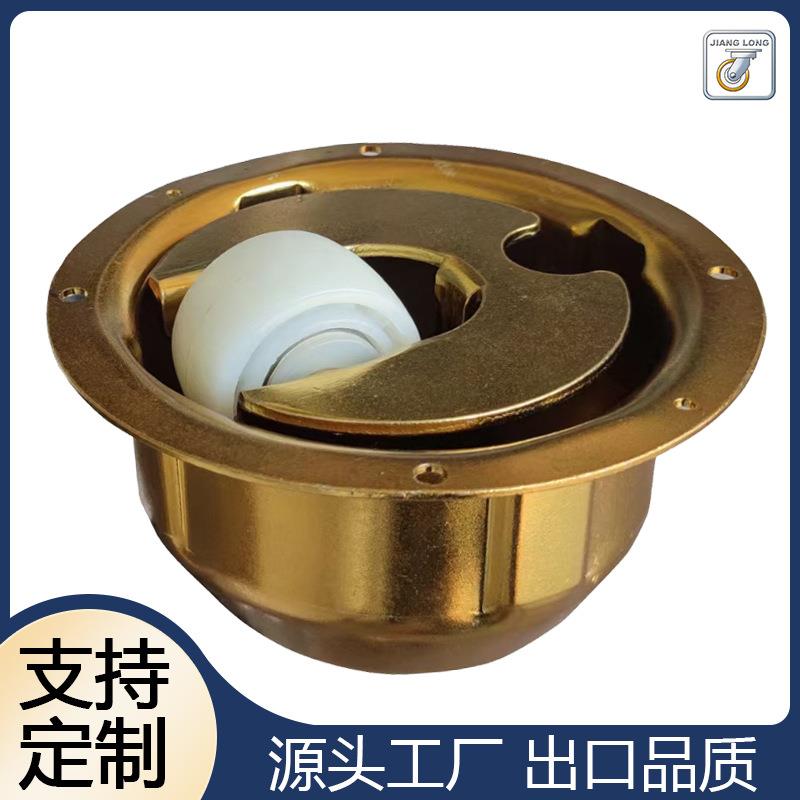 工厂免维护机场轮航空物流滚轮平台用脚轮免安装滚珠尼龙脚轮