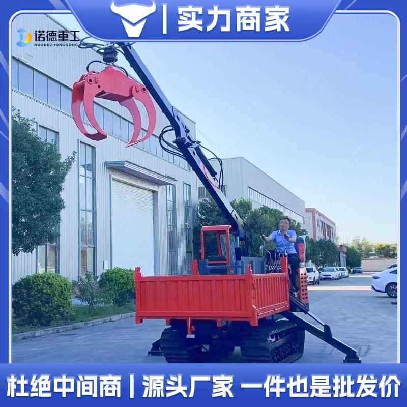 履带式随车吊机全地形5吨8吨吊装运输一体机爬山虎运输车起重吊
