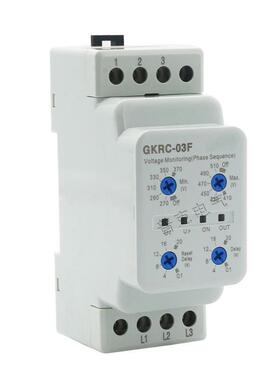 过3欠压保护器G GKRC-0F 新款过欠压保 相序护继电器 DKR保C-03F